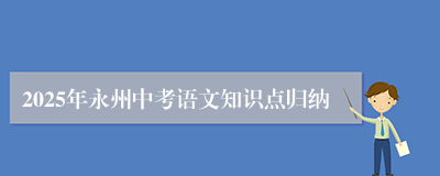 2025年永州中考语文知识点归纳