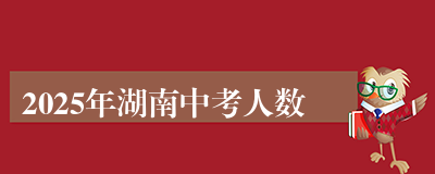 2025年湖南中考人数