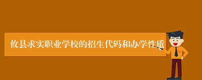 攸县求实职业学校的招生代码和办学性质