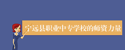 宁远县职业中专学校的师资力量