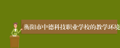 衡阳市中德科技职业学校的教学环境