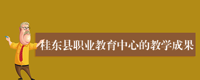 桂东县职业教育中心的教学成果